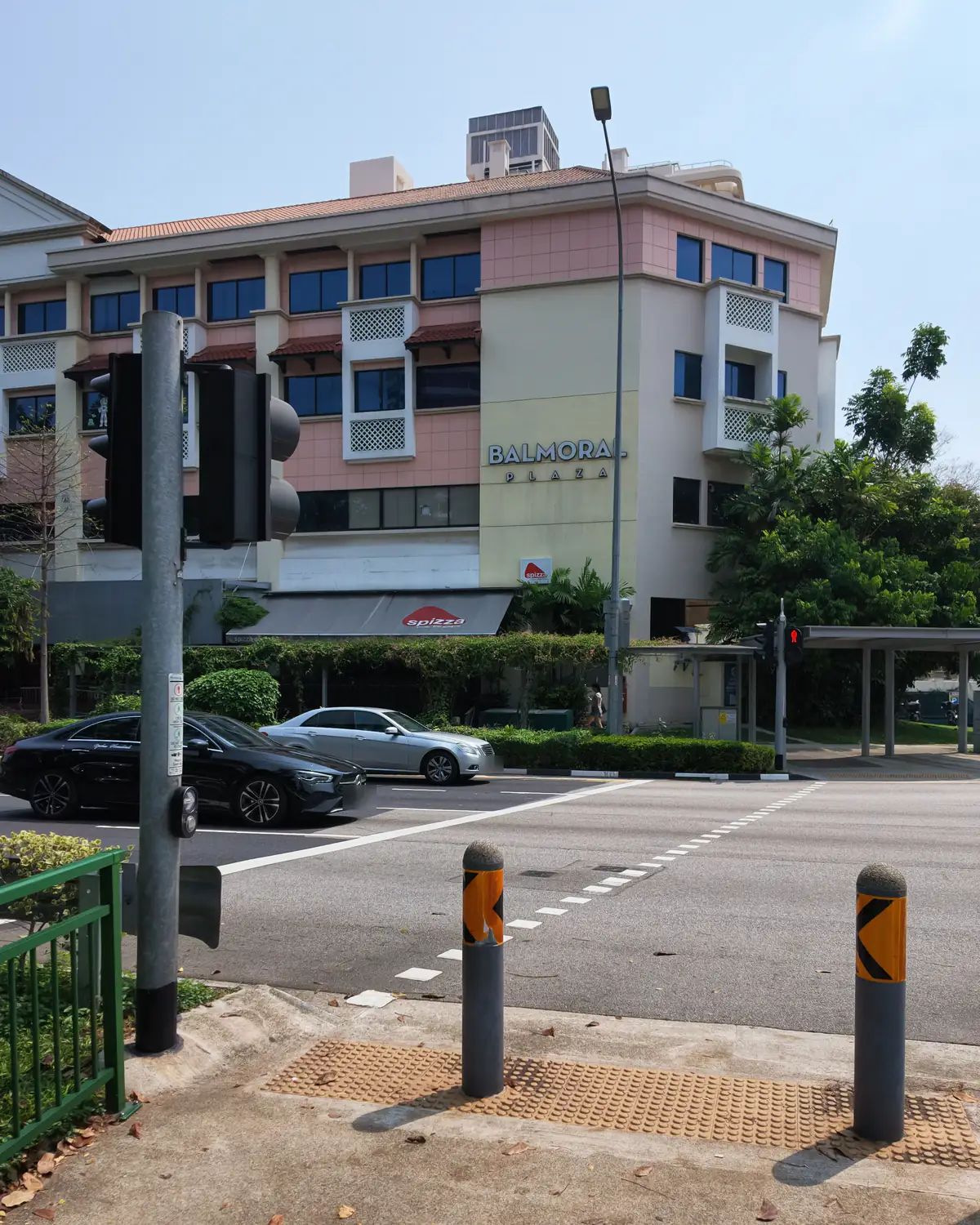 Balmoral Plaza at 271 Bukit Timah Road, seen from across the road on a sunny day